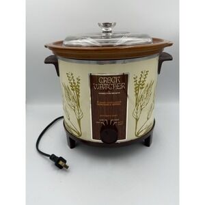 Vintage Hamilton Beach 6 (Qt) Quart Crock Watcher Pot Model 417-1 Tested Working